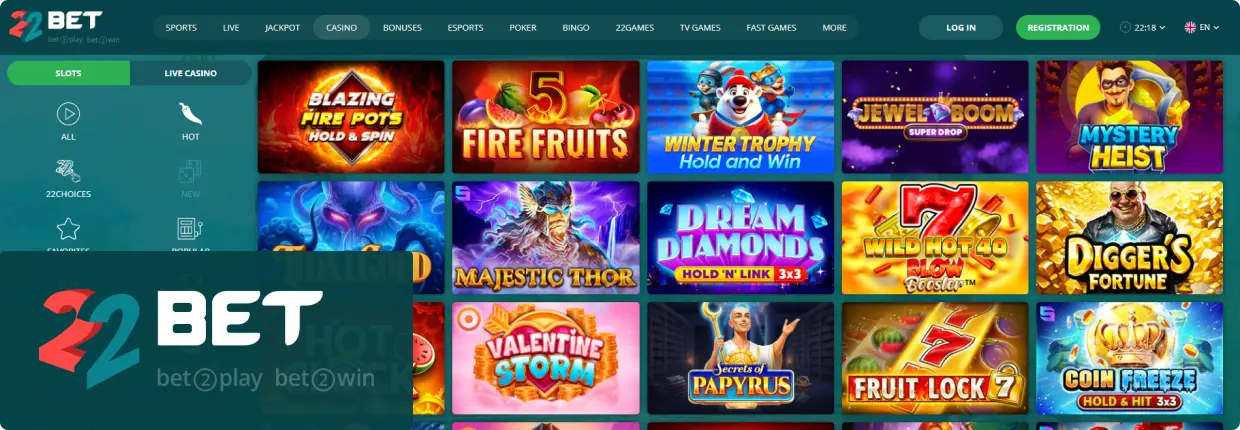 22Bet casino